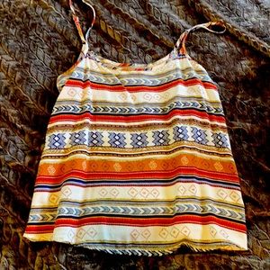 LA Hearts tribal print cami top